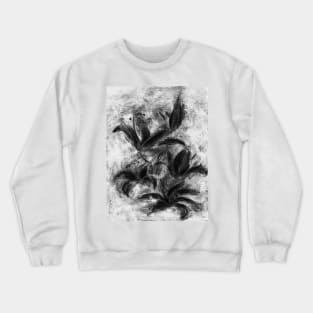 black and white lilies Crewneck Sweatshirt